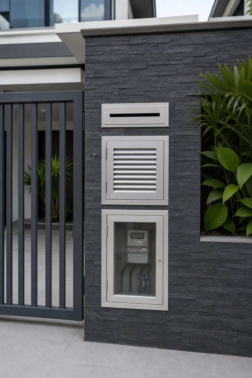 Aluminium Dark Charcoal Stone Singapore