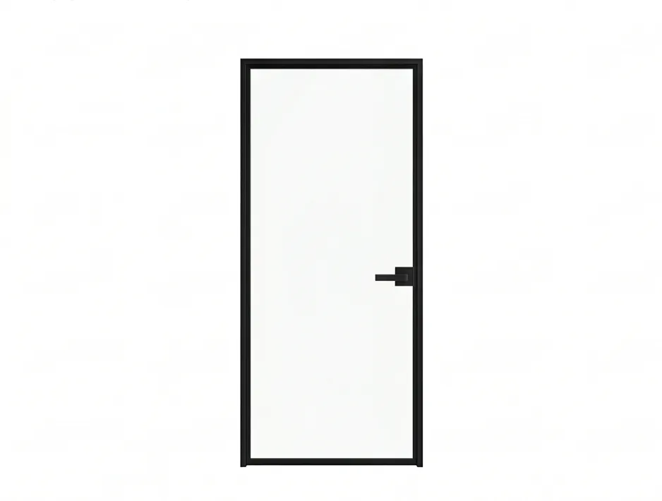 Black Aluminium Slim Swing Door Condo