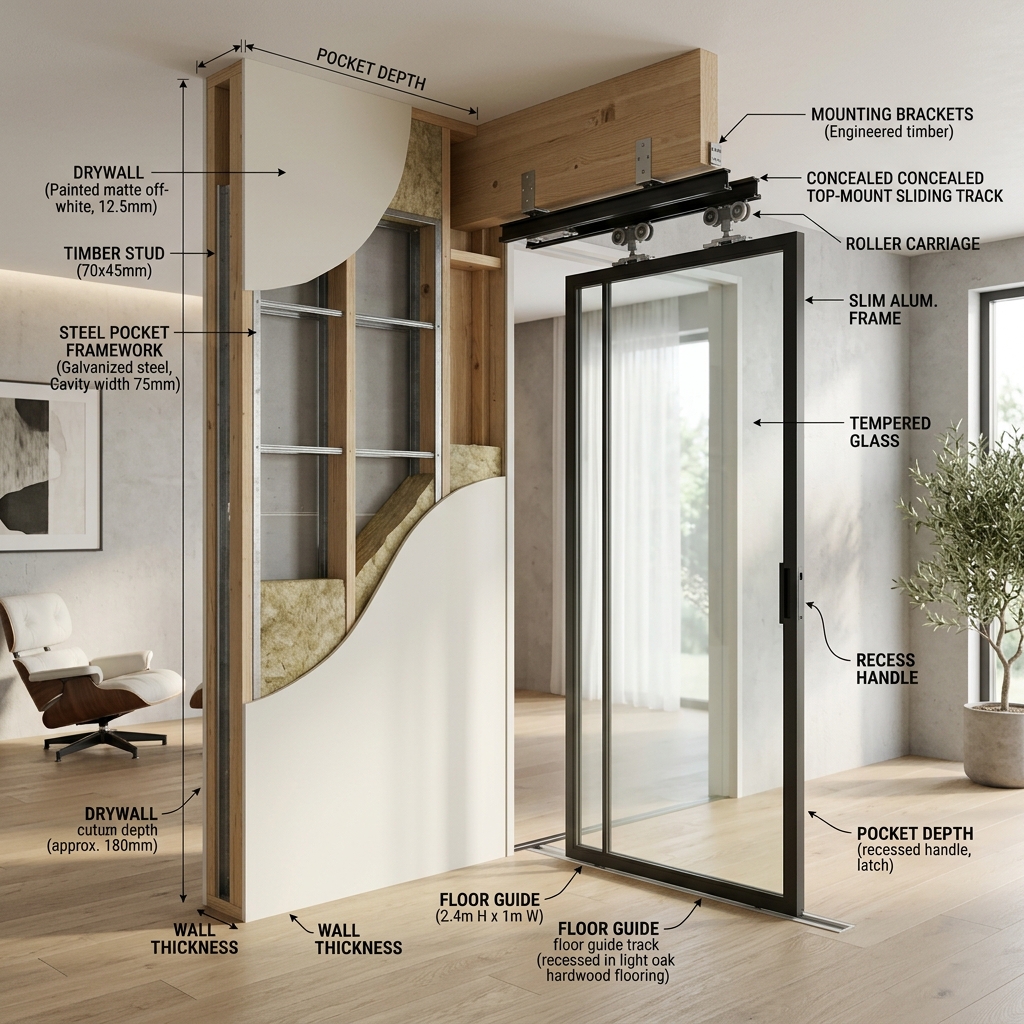 Pocket Door Exploded